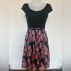 Xhilaration Black and Pink Floral dress